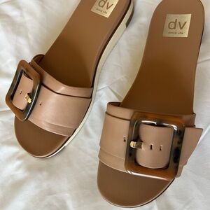 Dolce Vita Women's Brown Slide Sandals